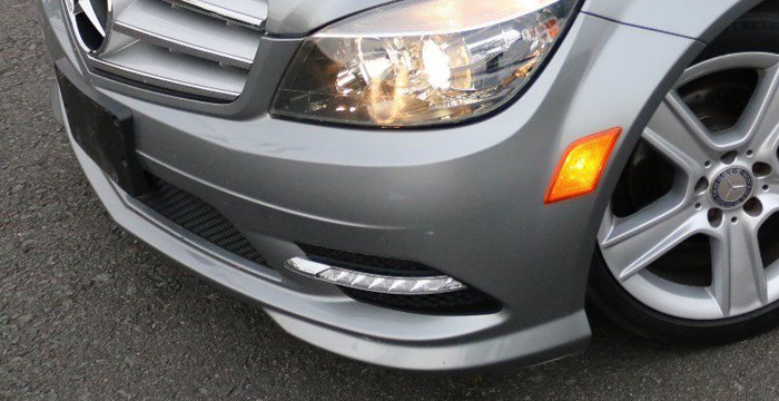 Custom Mercedes C Class  Sedan Front Bumper (2008 - 2013) - $590.00 (Part #MB-156-FB)
